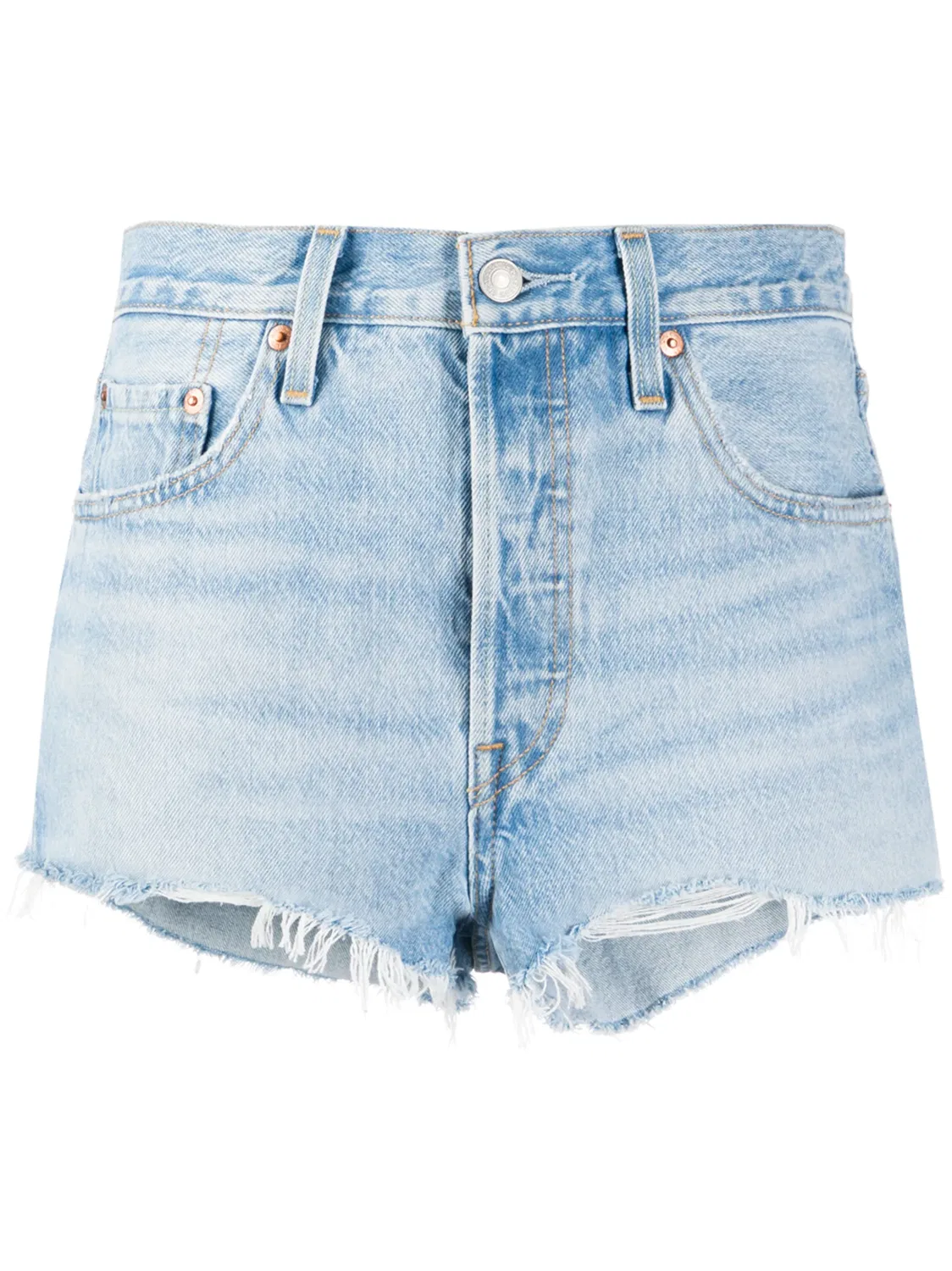 Затертые джинсовые шорты Levi's, синий