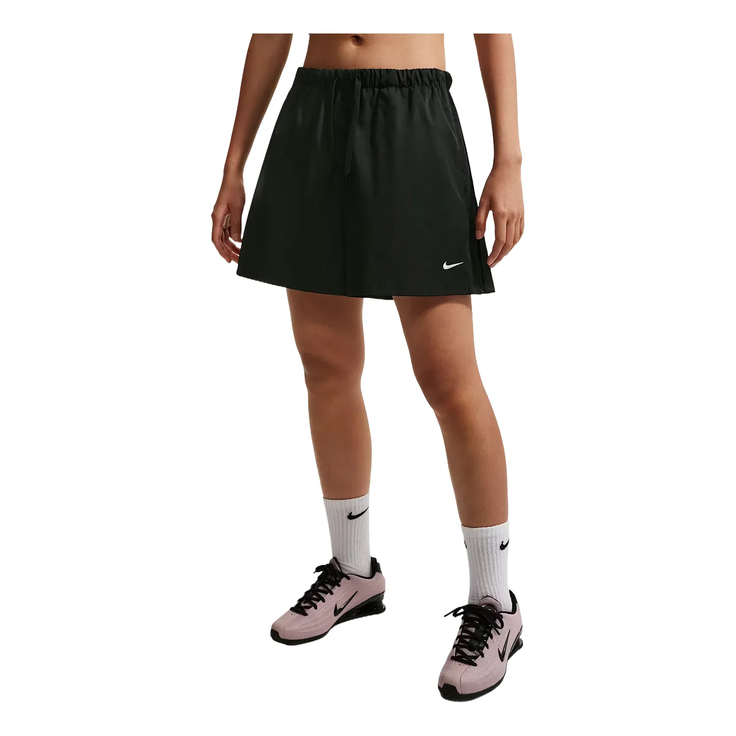 Женские шорты Sportswear Loose Mid-Rise Shorts Asia Sizing 'Black' Nike, черный