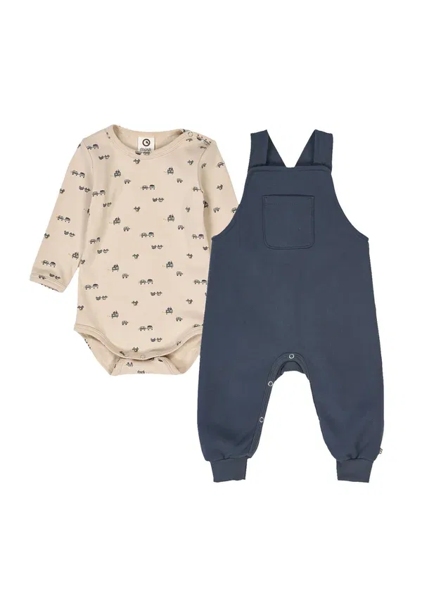 Комплект из кофты и брюк с принтом Set Musli By Green Cotton, Oak-moss, Stormy Blue, синий — фото 2