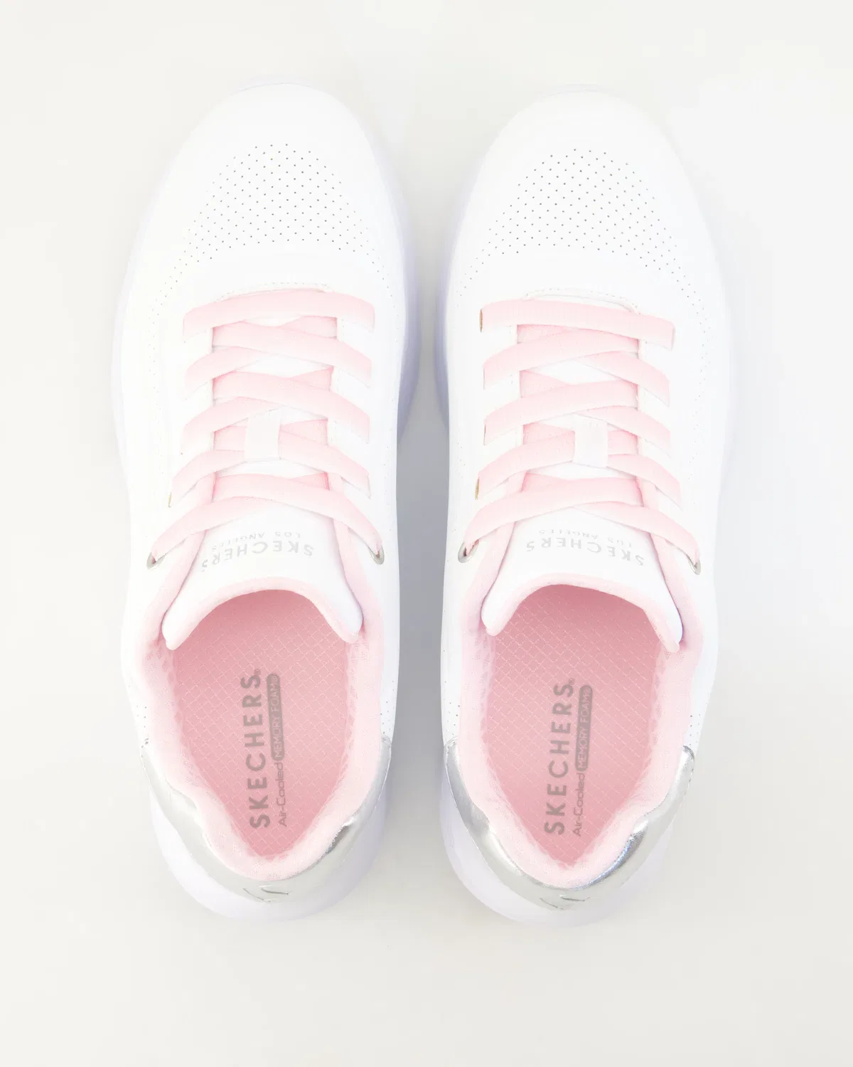 Кроссовки низкие на липучках Skechers, белый — фото 4