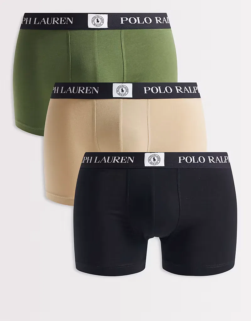 Плавки хлопковые Polo Ralph Lauren 3 шт, мультиколор