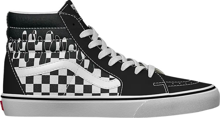 

Кроссовки Vans Sk8-Hi Paint Drip Checkerboard, черный/белый