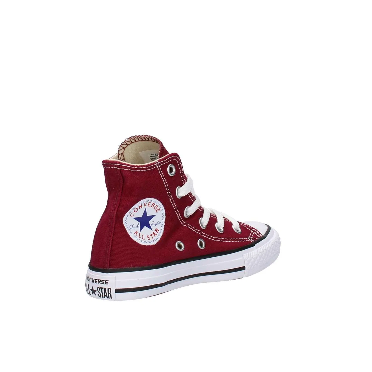 Детские кроссовки для девочек Converse All Star Hi Canvas Maroon, Bordeau — фото 4