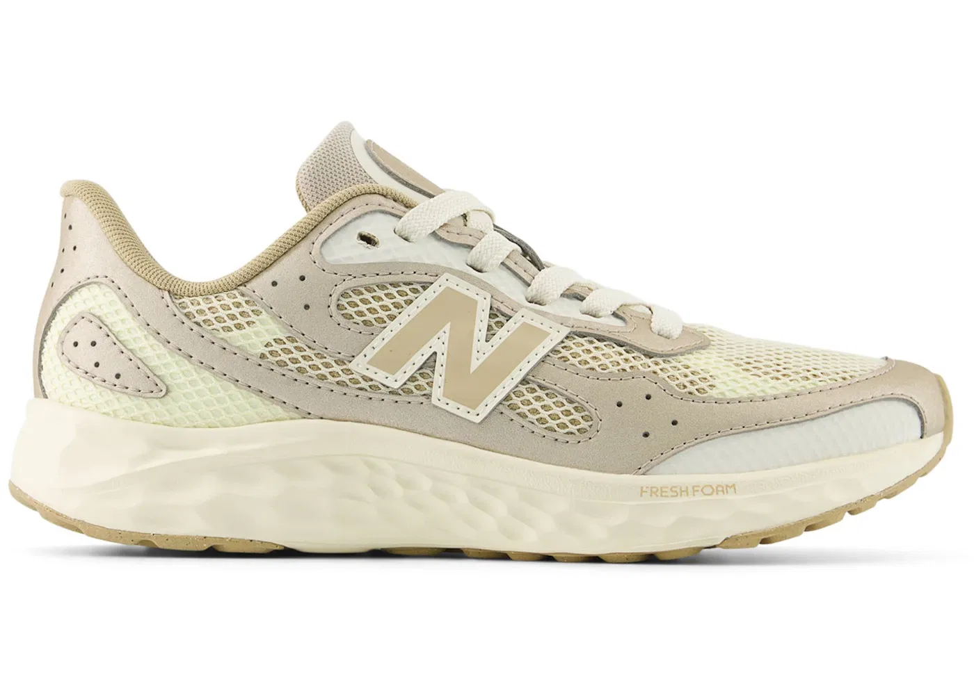 Детские кроссовки с технологией Fresh Foam New Balance Fresh Foam Arishi Lux Lace, Angora/Incense/Sea Salt
