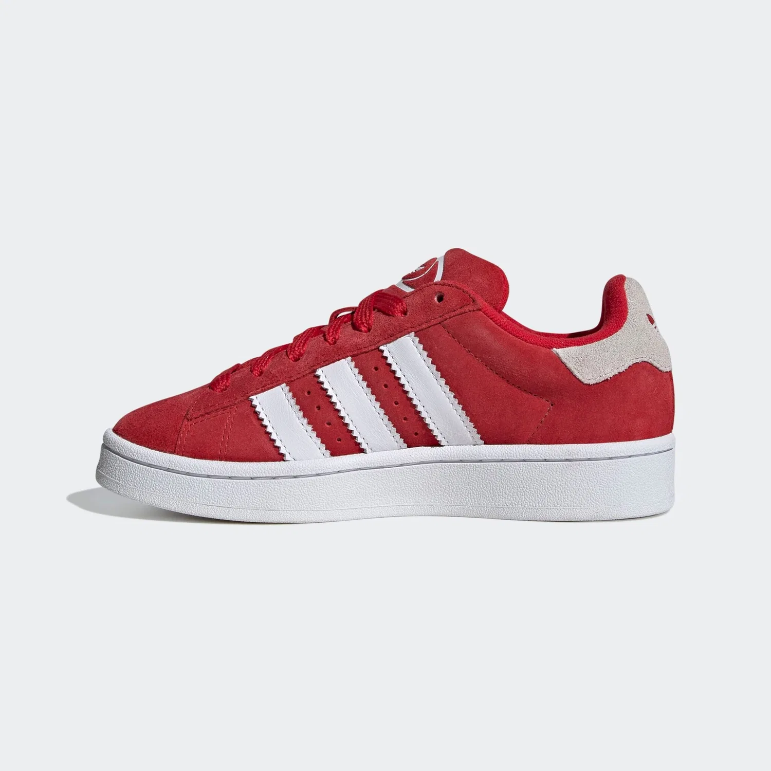 Детские кроссовки в ретро-стиле Campus 00s Adidas, Better Scarlet / Cloud White — фото 3
