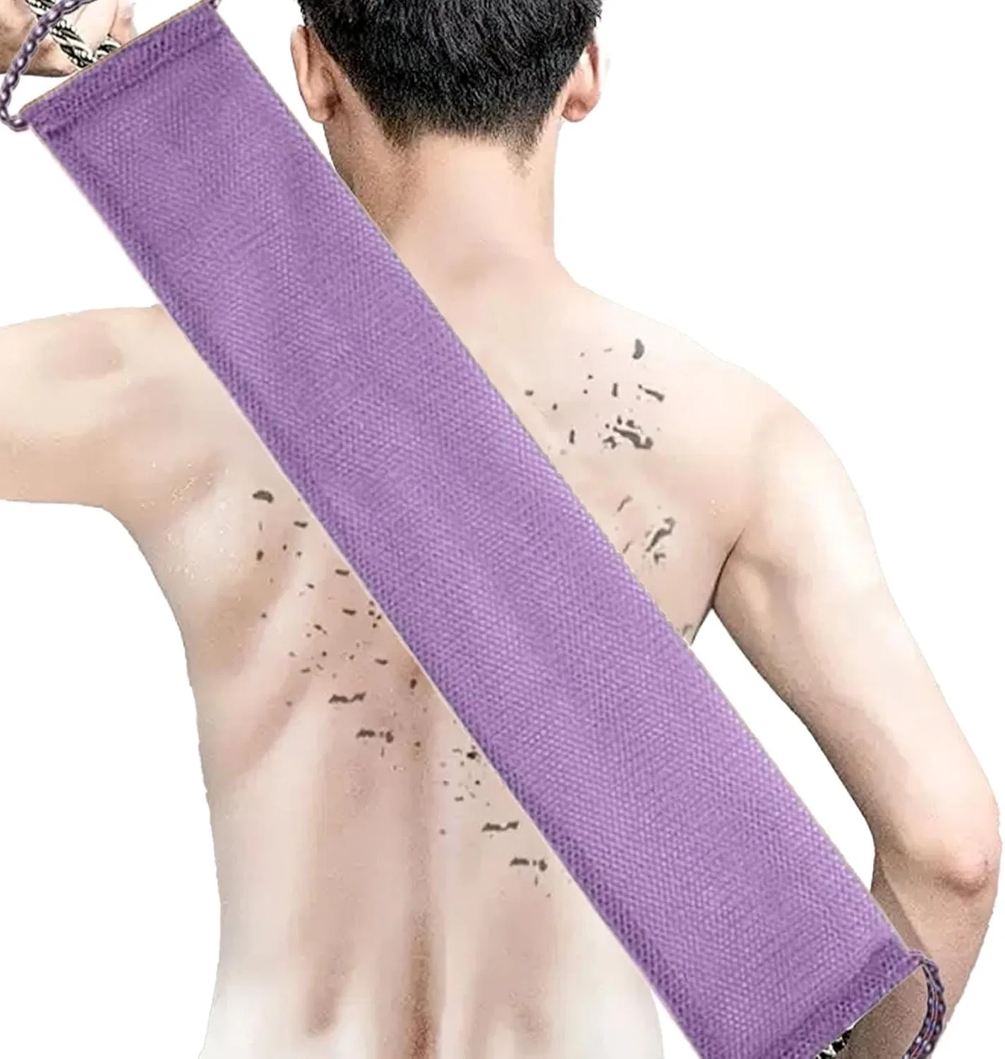 Мочалка для спины, Peeling-Handtuch, Vibhgtf, 75x14x1.2 см, 40 г, Violett