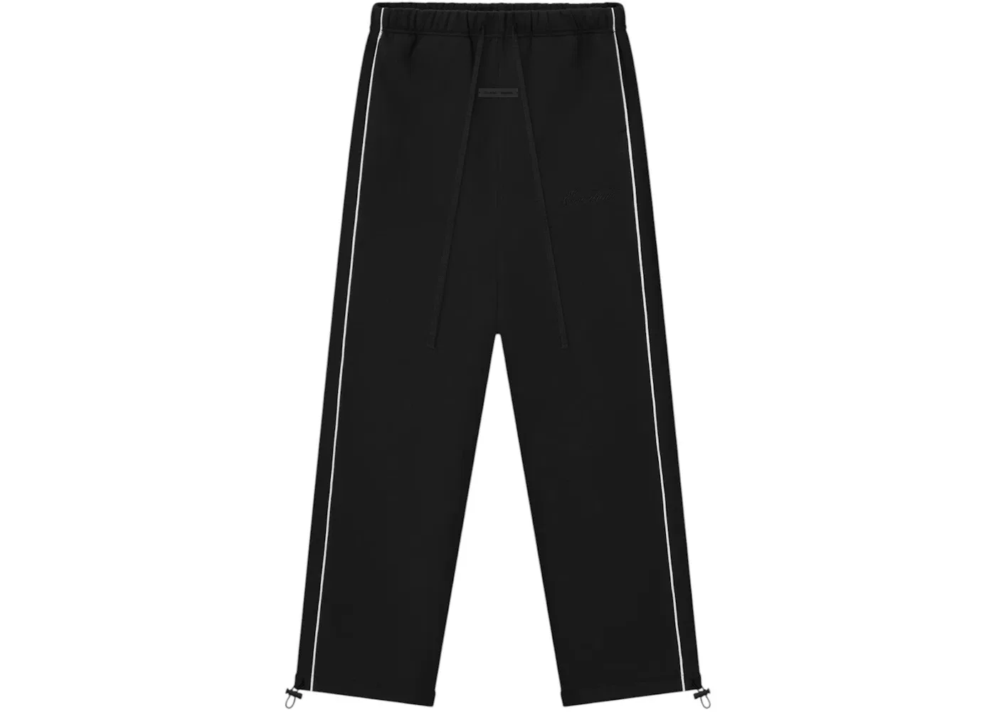 Мужские спортивные штаны свободного кроя с отделкой кантом Fear of God Essentials, Jet Black Cloud White