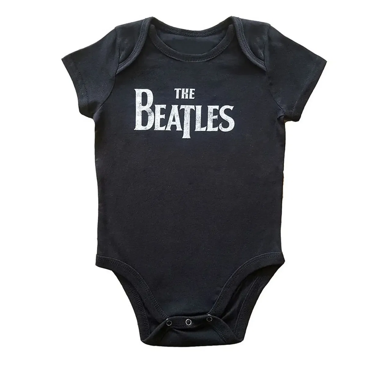 Детская футболка с принтом Drop T Logo Grow The Beatles, Black