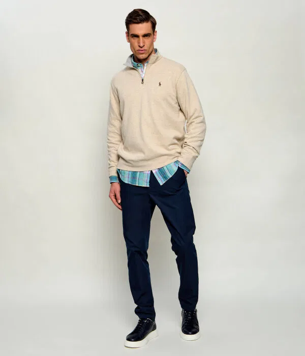 Мужская флисовая кофта с застежкой-молнией Polo Ralph Lauren, Sabbia — фото 2