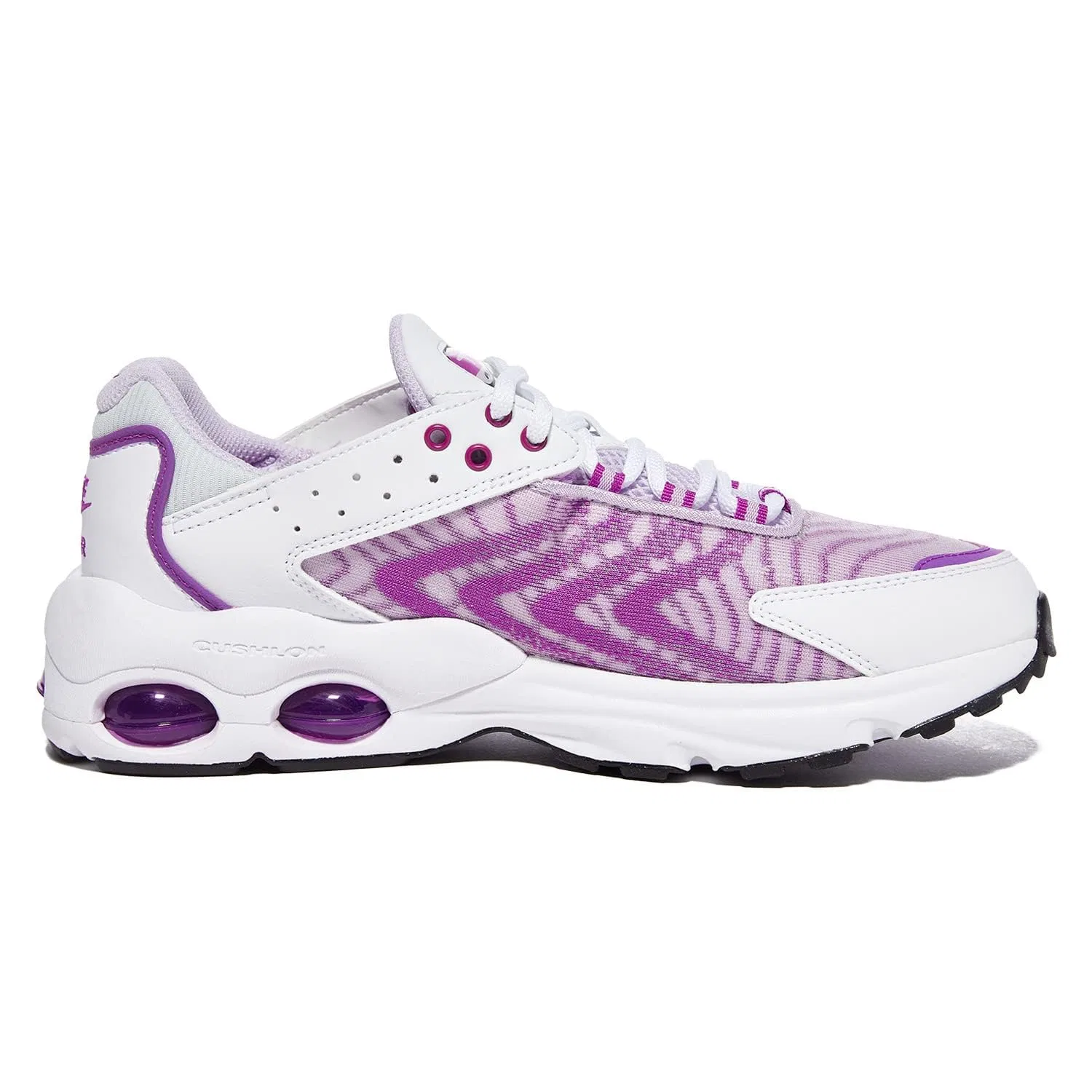 Детские кроссовки для мальчиков с амортизацией Air Max Systm NIKE, White Purple Vibrant Pure Platinum — фото 2