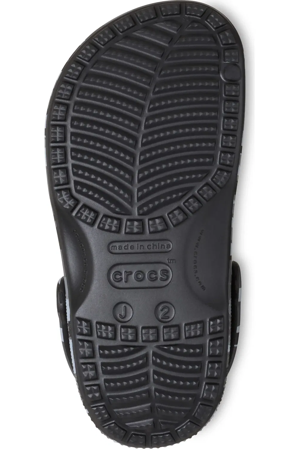 Детские сабо камуфляжные Croslite Classic Clog Crocs, Black Slate Grey — фото 4