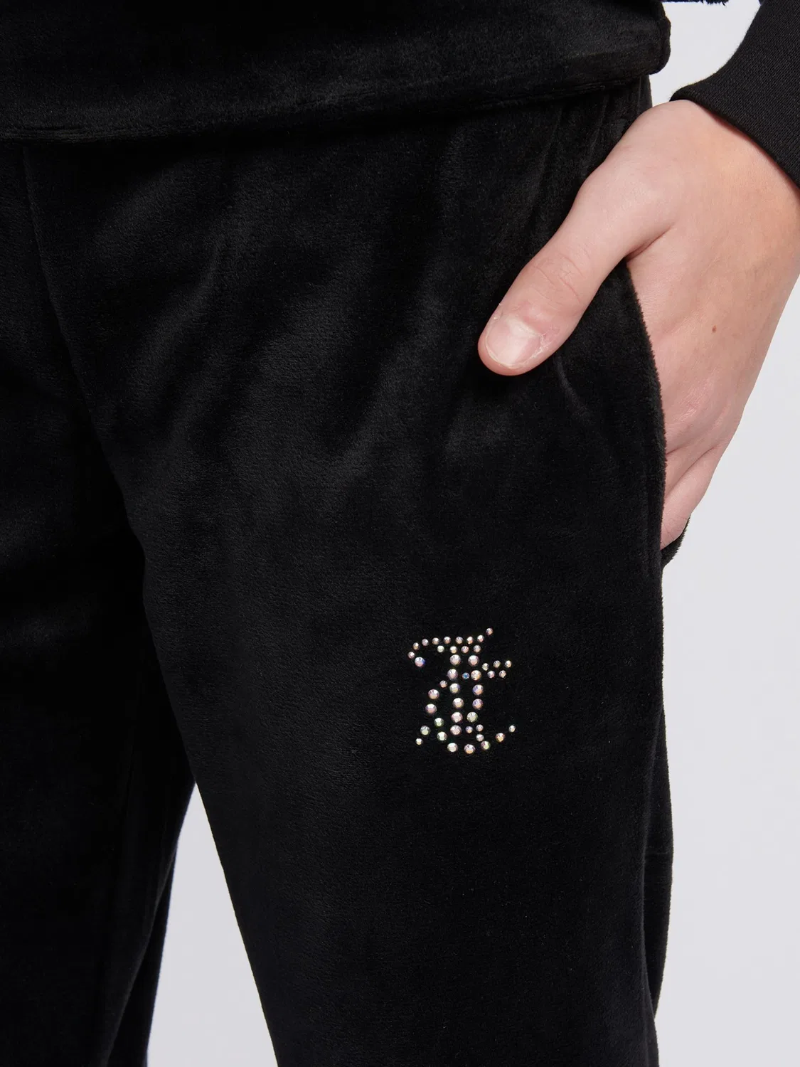 Джоггеры с отворотом на поясе Juicy Couture, черный — фото 4