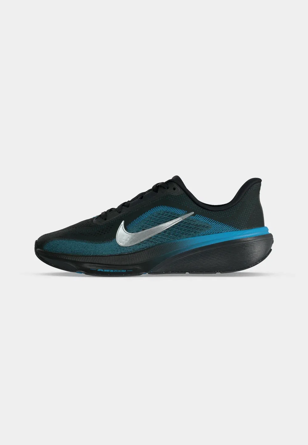 Кроссовки Air Zoom Pegasus 42 унисекс - для бега по улицам Nike Performance, Black/Metallic Silver-Coloured/Light Current Blue/Anthracite — фото 2