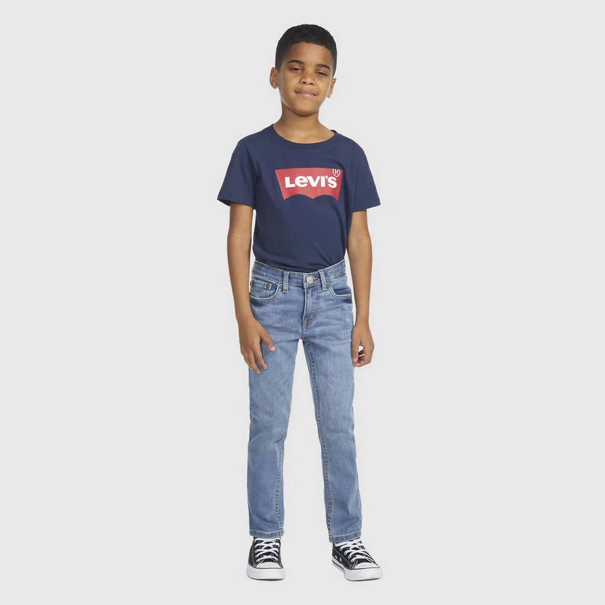 узкие джинсы 510 из экологичной ткани для мальчиков 4-7 лет Levi's, Milestone - Medium Wash