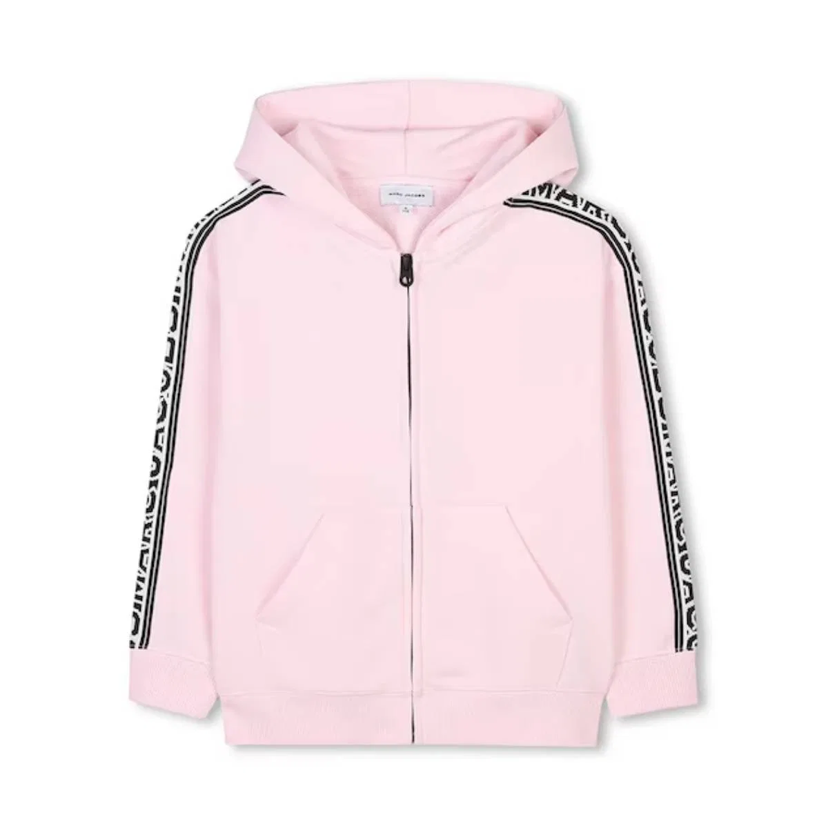 Худи на молнии с логотипом Logo Side Tape Little Marc Jacobs, Pink