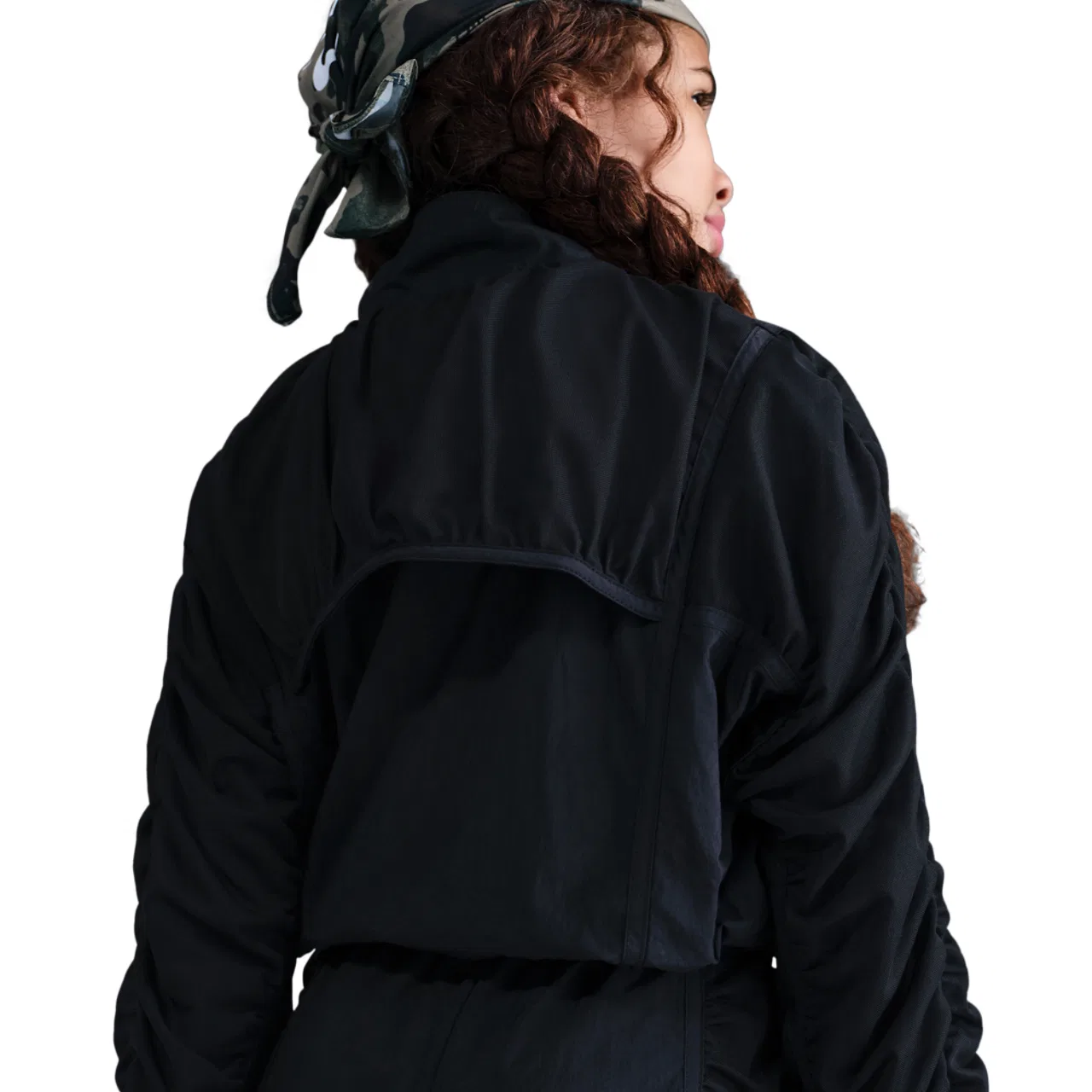 Куртка для девочек NSW Dance Woven Jacket Nike, черный/белый — фото 2