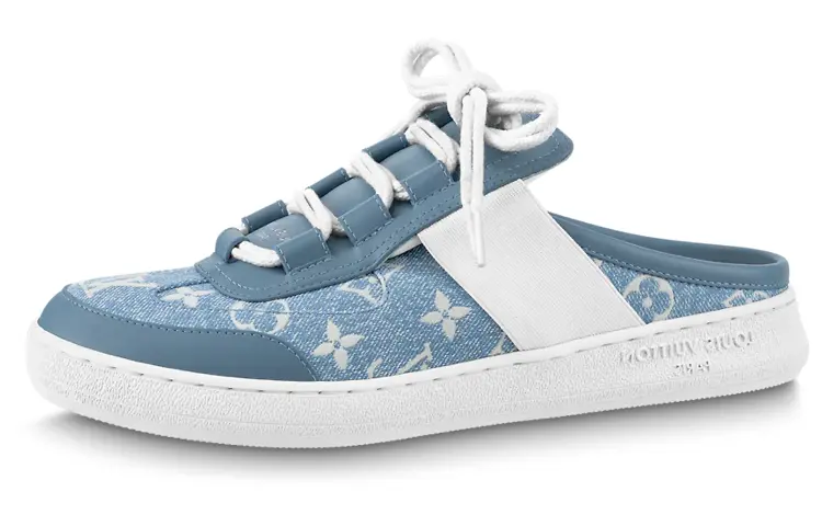 Шлепанцы женские Louis Vuitton Lous, синий / белый