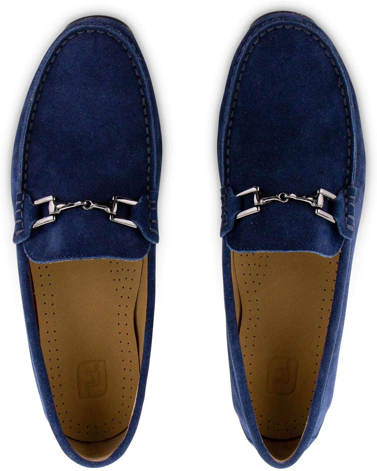 Мужские слипоны FootJoy Club Casuals из замши, стиль предыдущего сезона, обувь для гольфа, синий — фото 4
