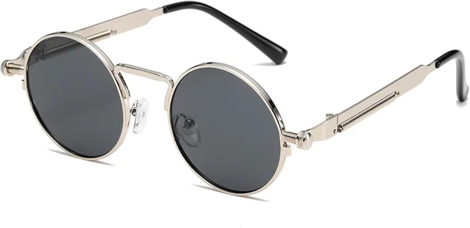 

Ретро-солнцезащитные очки в круглой оправе, модные женские очки, визуально стройнящие фигуру, стильные уличные фото, мужские солнцезащитные очки с защитой от УФ-излучения UV400 TVTBBVV, A3