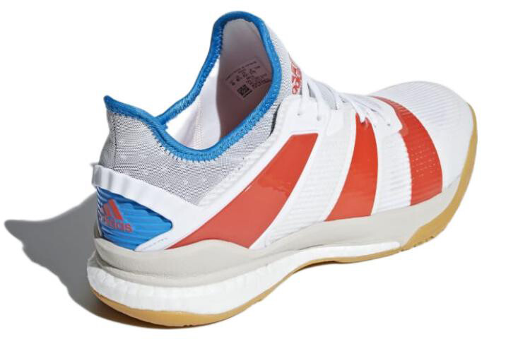 Кроссовки Stabil X для тренировок мужские с низким верхом белые/красные/синие Adidas — фото 4