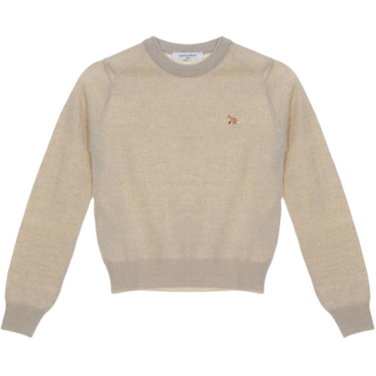 

Джемпер с вышитым логотипом Maison Kitsune, светлый бежевый