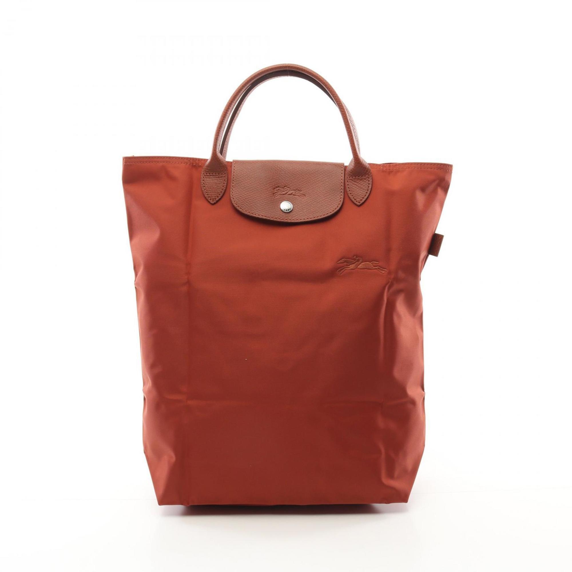 

Сумка-шоппер Longchamp Le Pliage из ткани и кожи, коричневый