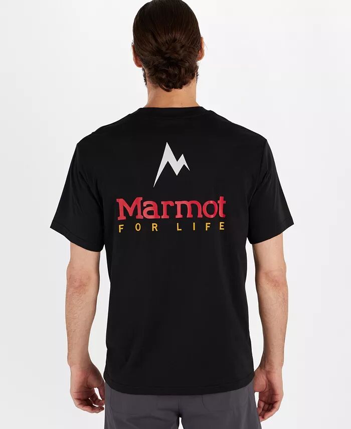 

Мужская футболка с коротким рукавом for Life Marmot, черный