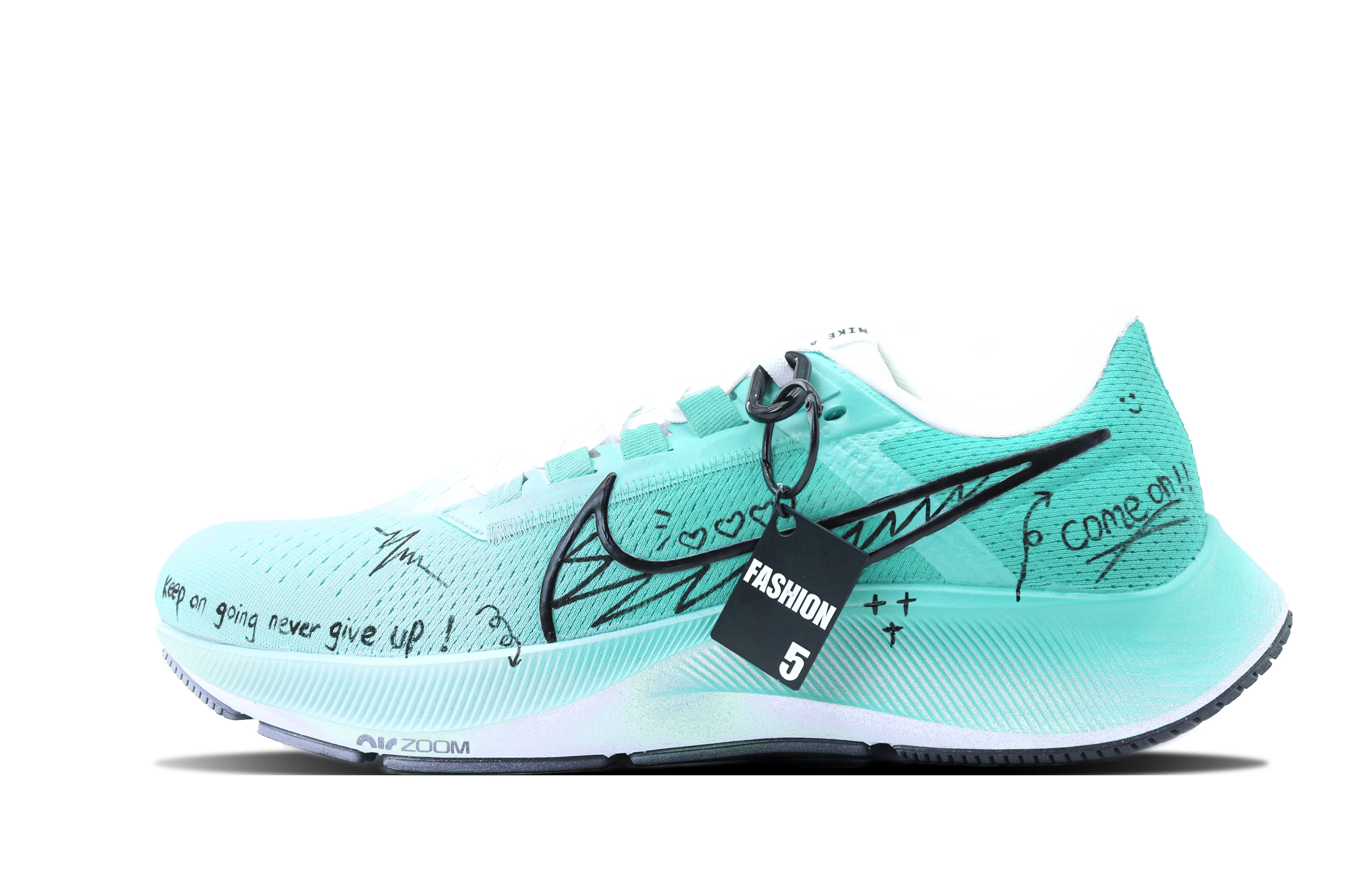 

Nike Кроссовки для марафона Pegasus 38 Shock Absorbers, противоскользящие, износостойкие, с низким верхом, зеленые, мужские