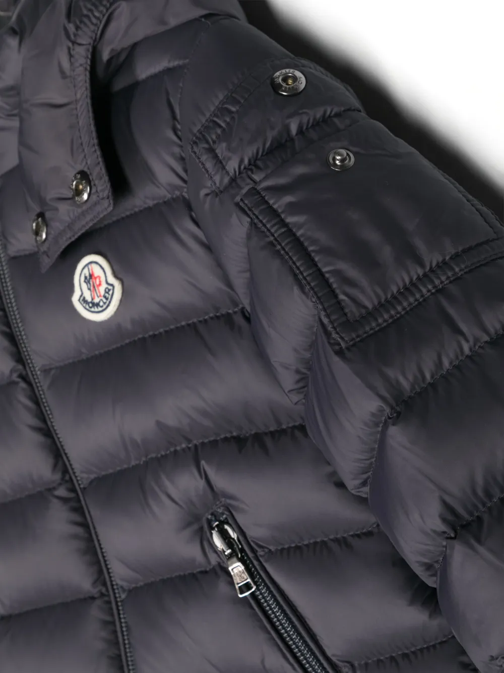 Пуховик Jules с нашивкой-логотипом Moncler Enfant, синий — фото 3