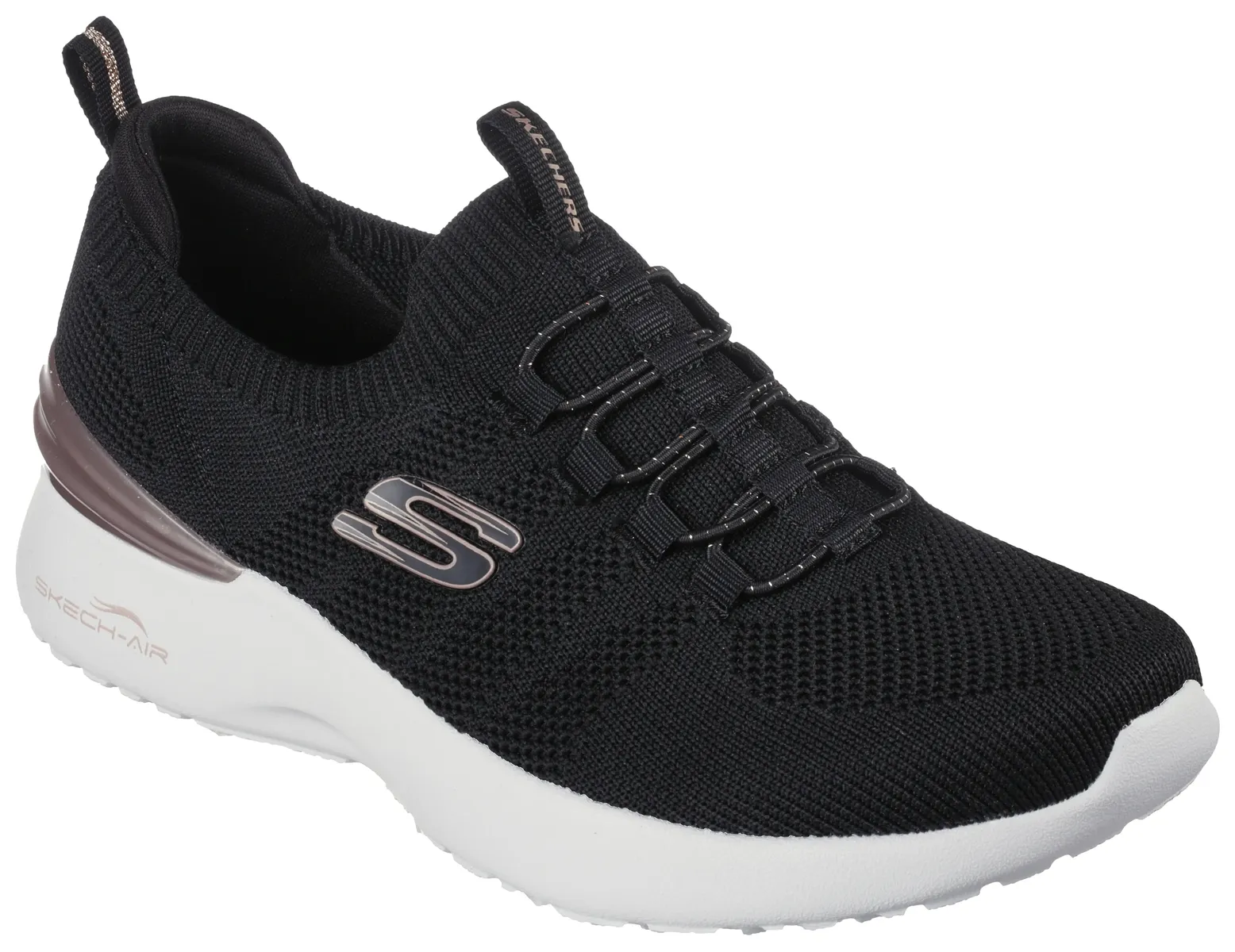 

Слипоны Skechers "SKECH-AIR DYNAMIGHT -", слипоны, слипоны, повседневная обувь на резинке, цвет Schwarz-Roségoldfarben