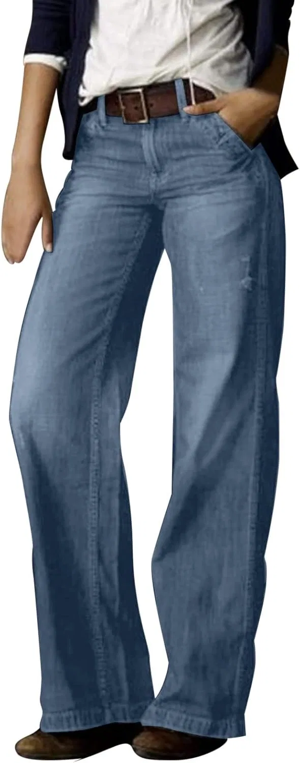 Джинсы прямого кроя Stretch, Light Blue