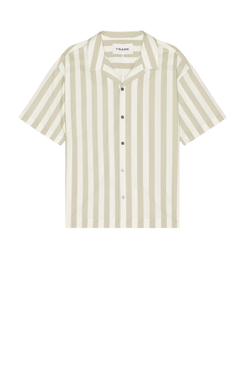 

Рубашка с лагерным воротником Frame, цвет Smoke Beige Stripe
