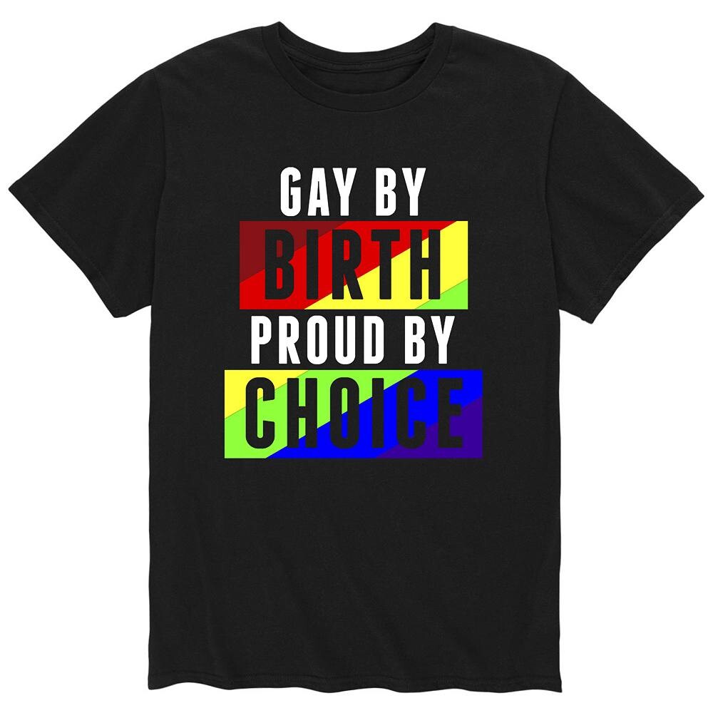 

Мужская футболка Proud By Choice Pride Licensed Character, черный