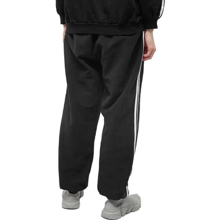 Штаны спортивные Balenciaga x Adidas мужские, черный / белый — фото 4