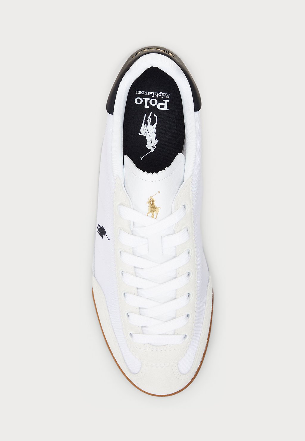 Кроссовки HESTER SUEDE & CANVAS SNEAKER Polo Ralph Lauren, белый — фото 4