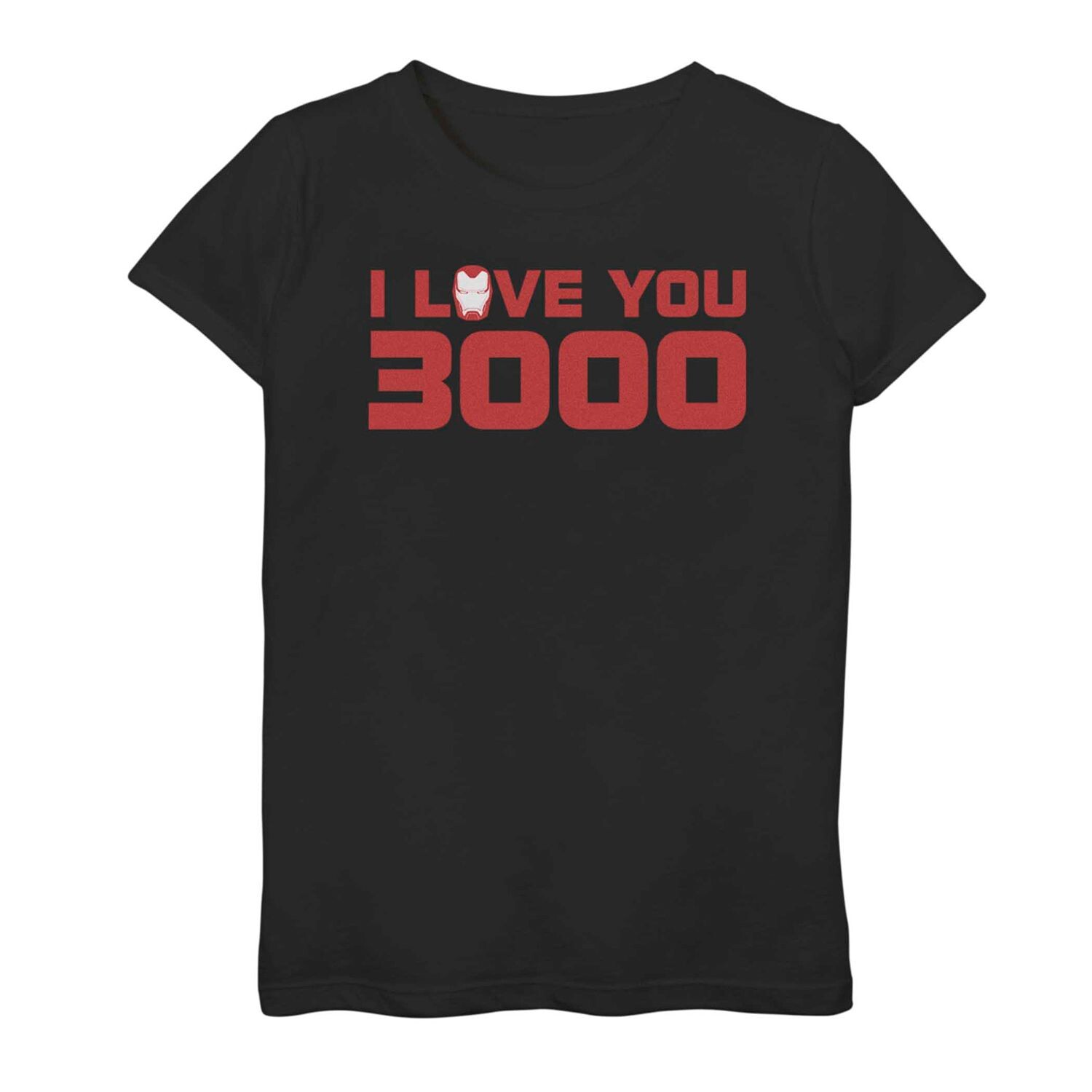 

Футболка для девочек 7–16 лет с надписью «I Love You 3000» Marvel Iron Man Marvel