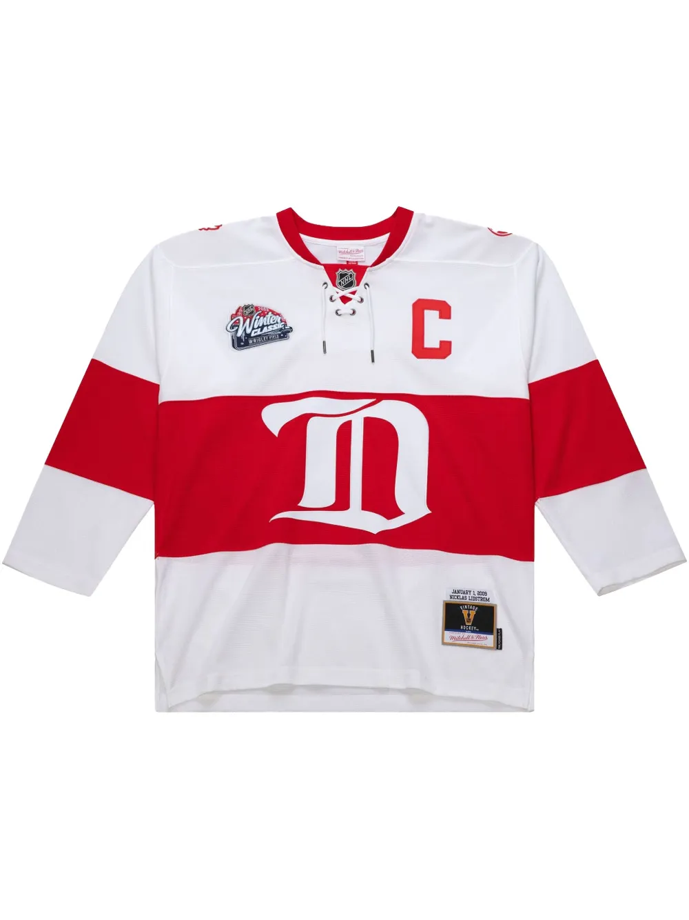 

Топ 2008/09 Nicklas Lidstrom Detroit Red Wings Power Play White Mitchell & Ness, белый