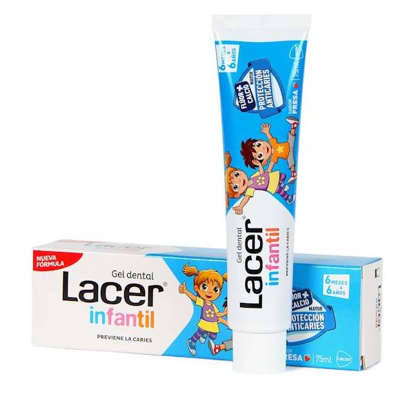 

Гелевая зубная паста для детей Lacer Strawberry 2-6 лет 75 мл