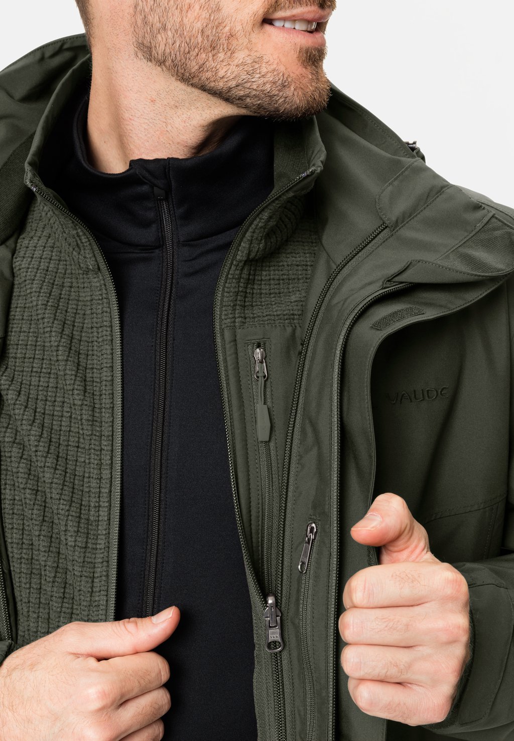 

Парка IDRIS 3IN1 Vaude, хаки