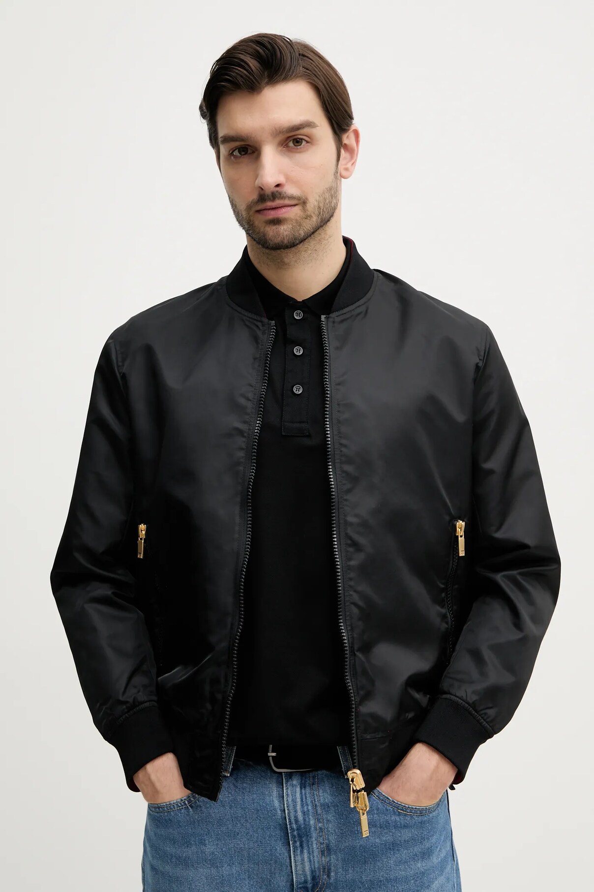 

Двусторонняя куртка-бомбер Armani Exchange, черный