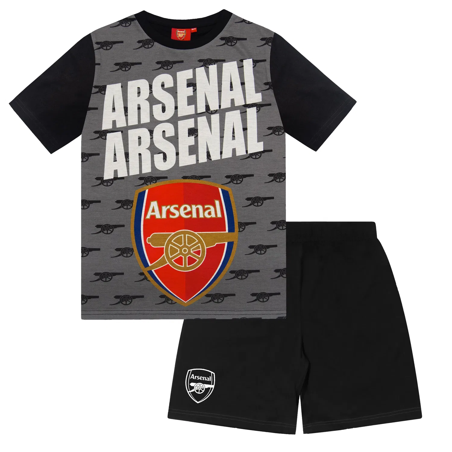 Детская пижама Arsenal FC с шортами, черный
