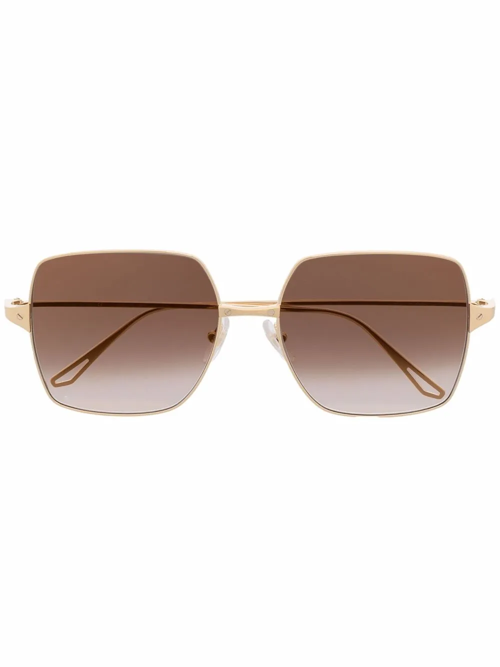 

Массивные солнцезащитные очки с градиентными линзами Cartier Eyewear, золотой