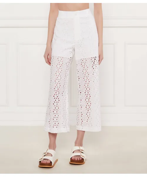 

Брюки сангал Flare fit Liu Jo, белый