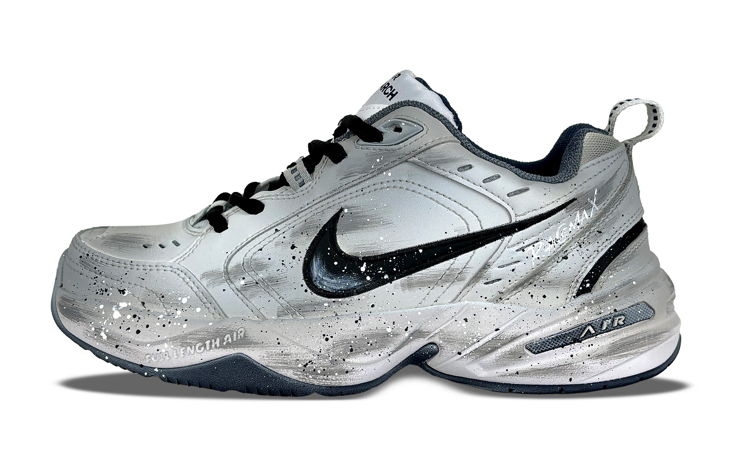 

Air Monarch 4 термостойкие низкие массивные кроссовки unisex Nike, серый/белый