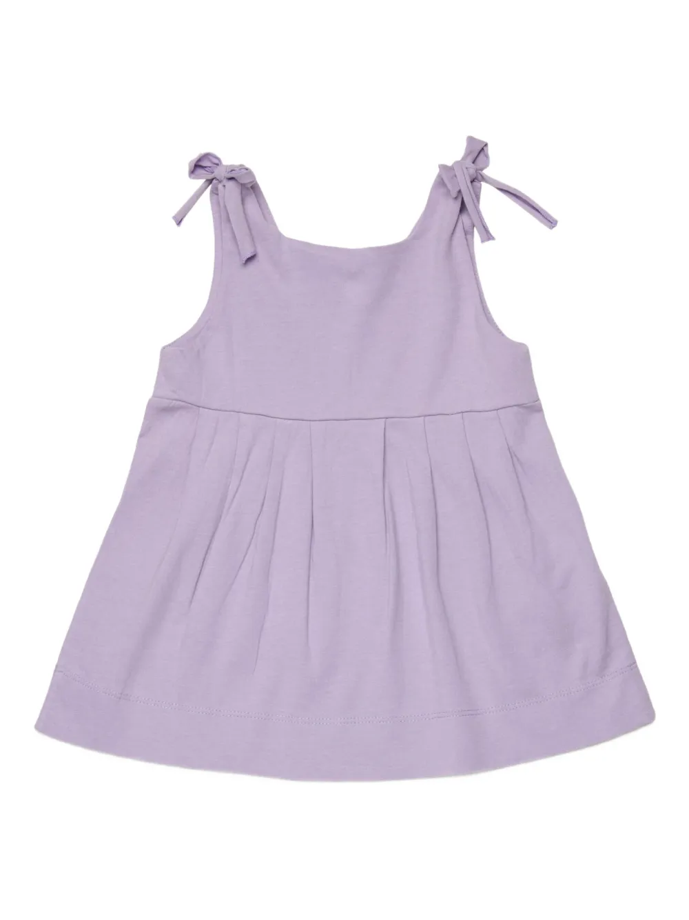 Платье с завязками и цветочной аппликацией Marni Kids, фиолетовый — фото 2
