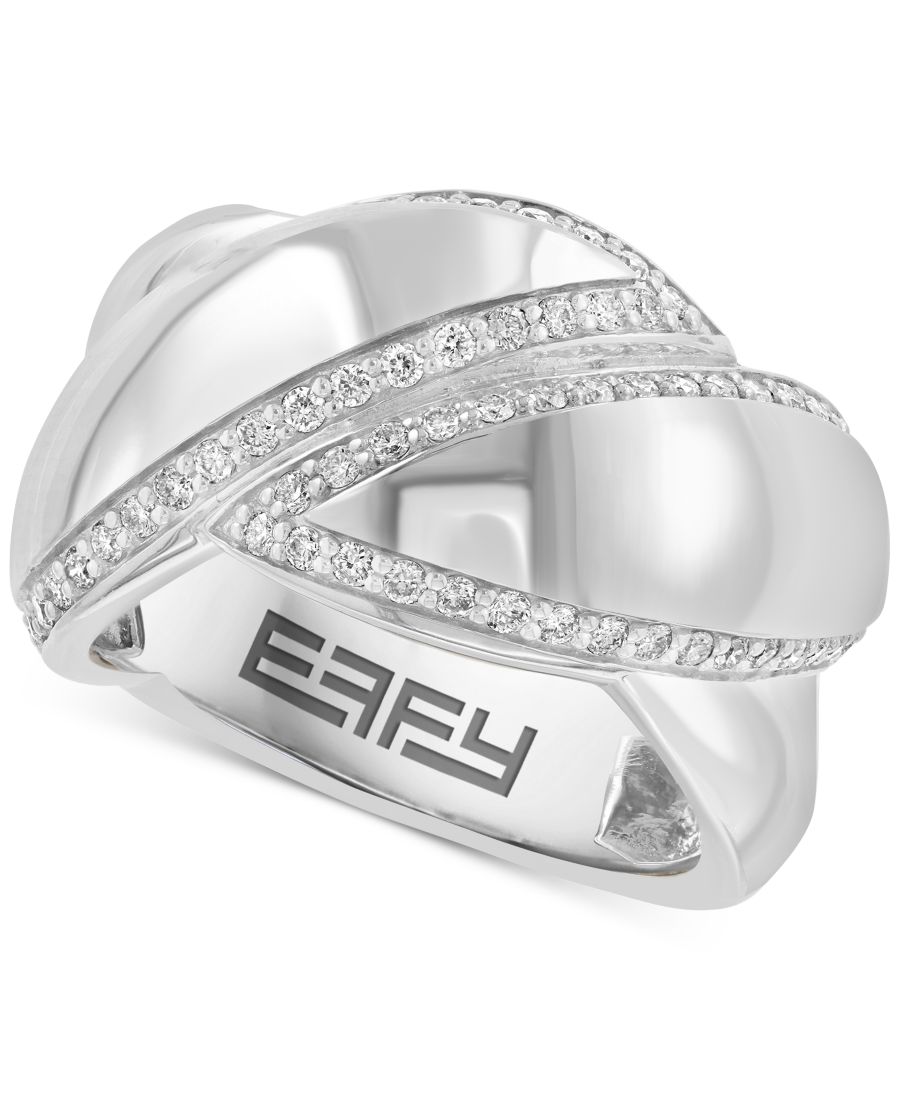 

Кольцо EFFY с бриллиантами (0,5 карата) из стерлингового серебра EFFY Collection, Sterling Silver