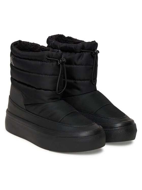 Кроссовки Vulc Flatf Snowboot Nylon Mix Mg YW0YW01977 Calvin Klein, чёрный — фото 2