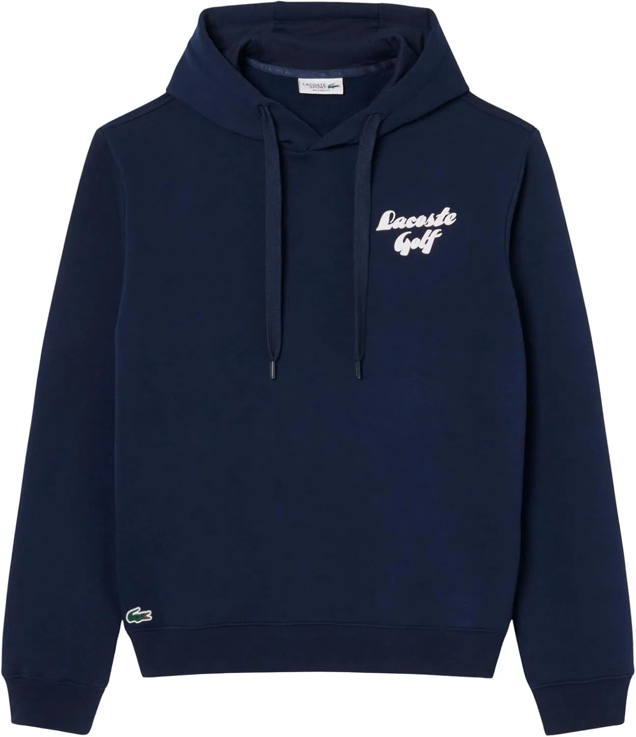 Мужская толстовка Lacoste с принтом и флисовой подкладкой для игры в гольф