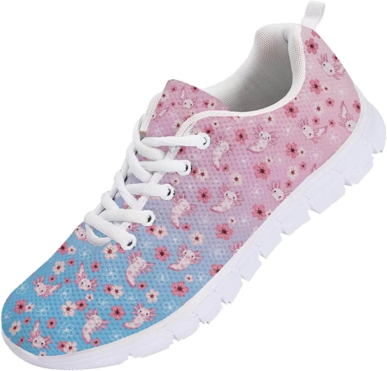 

Мужские кроссовки Funnydude Funny Print для бега, легкие, дышащие, теннисные, зимние спортивные кроссовки, Axolotl