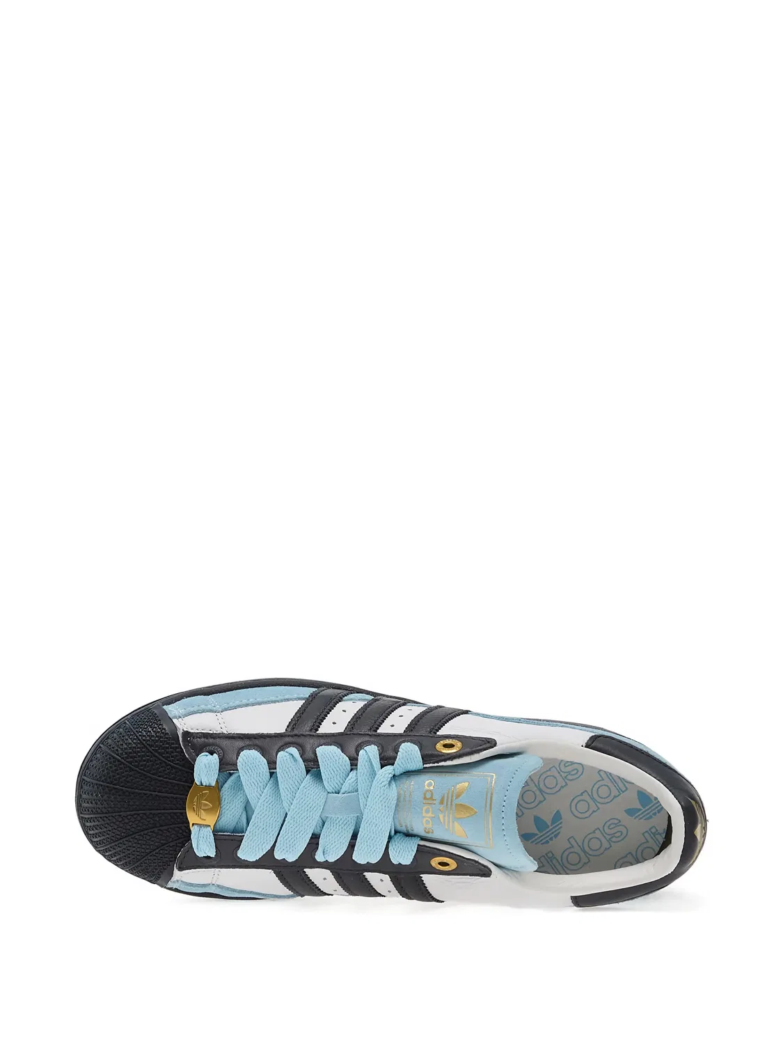 Кроссовки Superstar II adidas, синий — фото 4